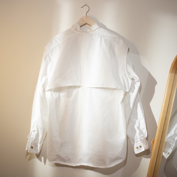 World Wide Sportsman Button Down in White. Size L. - Picture 2 of 2